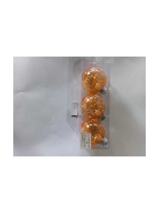 Hanging Ball Ornament Multicolour Set 3pcs