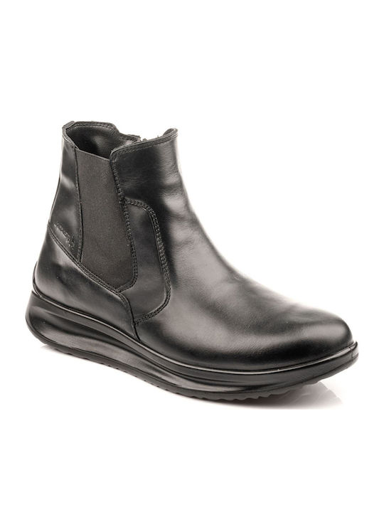 Leather Chelsea Men's Boots Black
