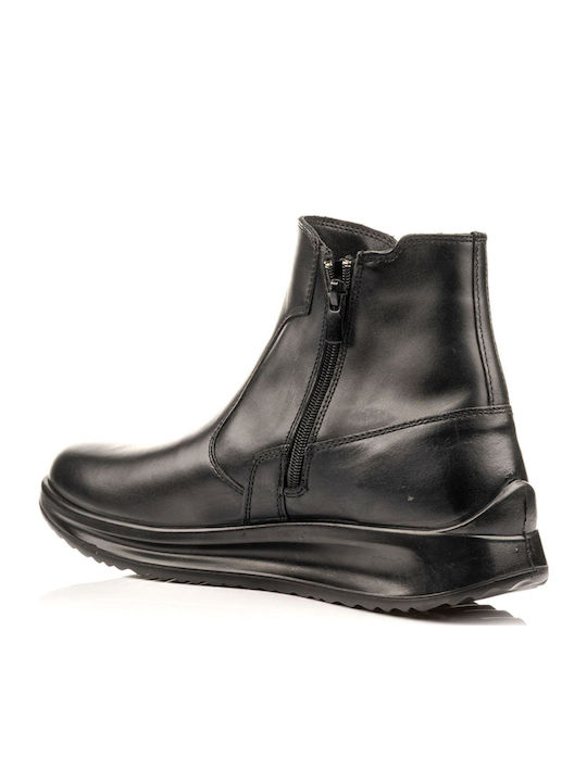 Leather Chelsea Men's Boots Black