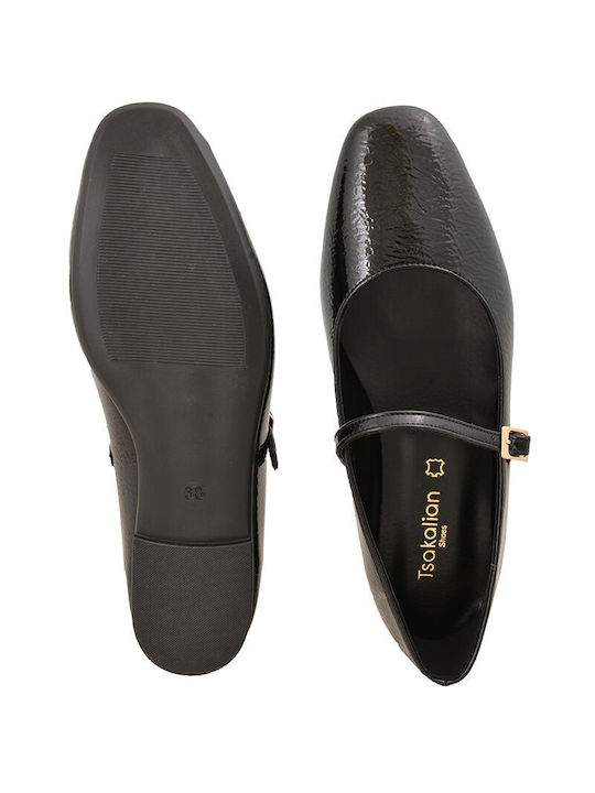 Balerini De Damă Mary Jane Burgundy