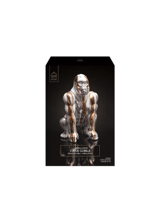 The Home Deco Factory Dekorativer Gorilla aus Polyresin 29.5x45x28cm 1Stück
