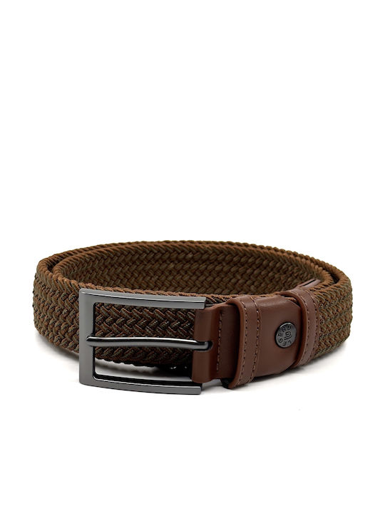 Elastic Men's Fabric Knitted Multicolour Belt