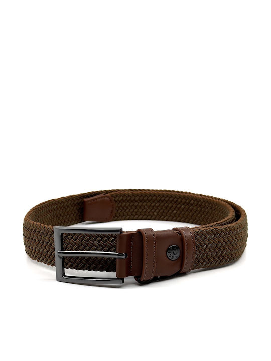 Elastic Men's Fabric Knitted Multicolour Belt