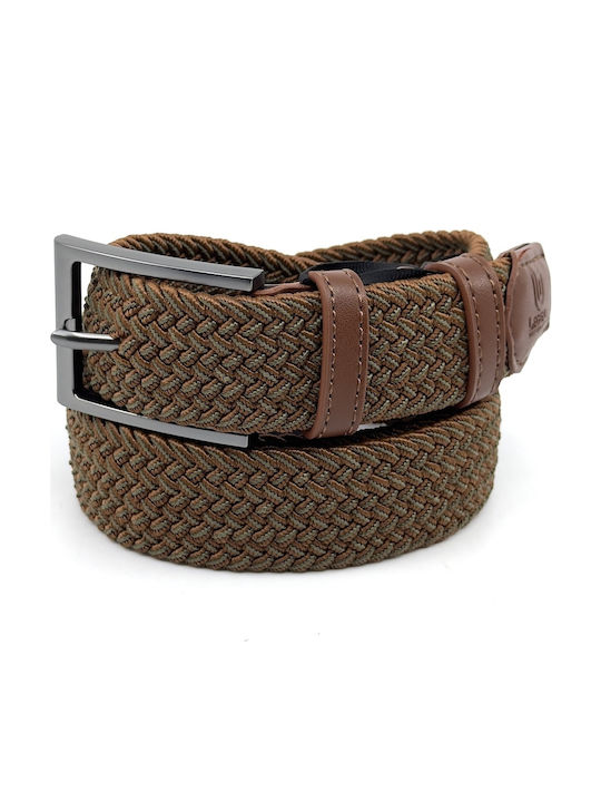 Elastic Men's Fabric Knitted Multicolour Belt