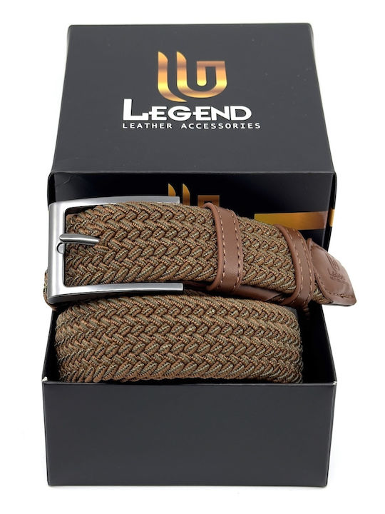 Elastic Men's Fabric Knitted Multicolour Belt