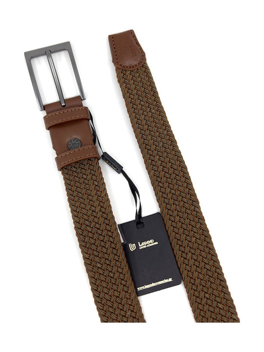 Elastic Men's Fabric Knitted Multicolour Belt