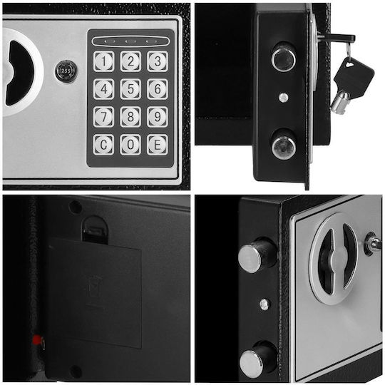 Seif cu Blocare Digitală și Cheie cu Dimensiunile L17xW23xH17cm cu Greutatea 3.2kg