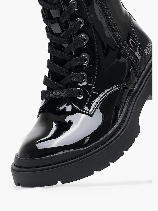 Replay Kids Combat Boots Black