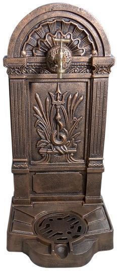 Garden Sink Cast Iron Antique Bronze 35x30.5x76 Cm Strend Pro