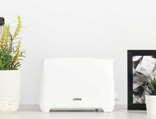 Livoo Toaster 2 Slots 750W White