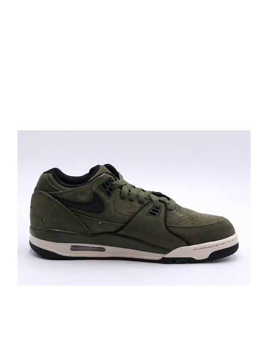 Nike Air Flight 89 Sneakers Green Leather