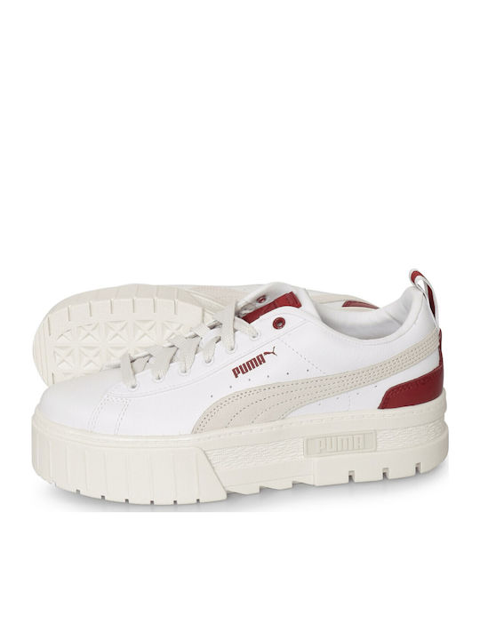 Mayze Lth Women's Flatforms Sneakers White