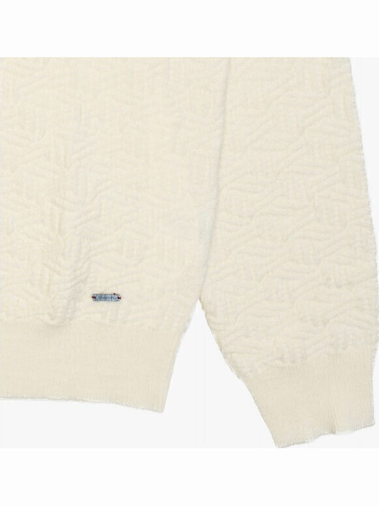 Langarm-Pullover White