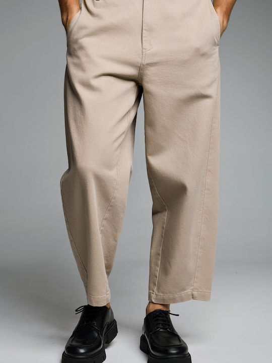 Herrenhose Lose Passform Beige