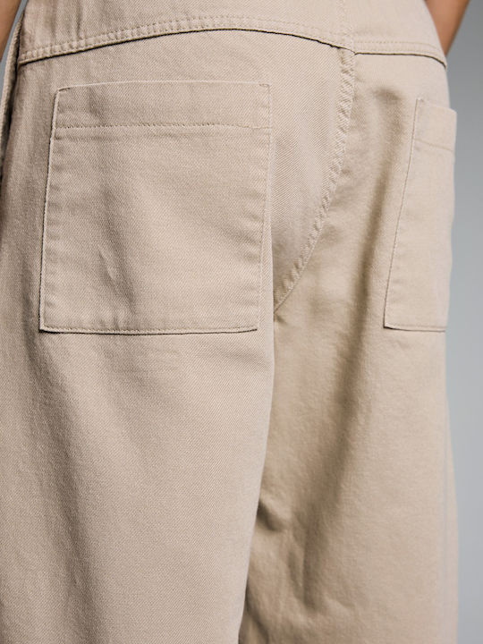 Herrenhose Lose Passform Beige