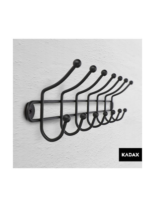 Kadax Wall-mounted Clothes Hanger Holder 3+7 Hooks