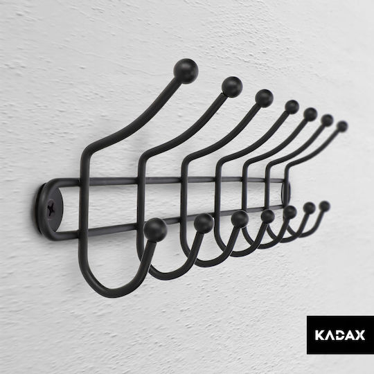Kadax Стенно Закачалка За Дрехи 3+7 Куки