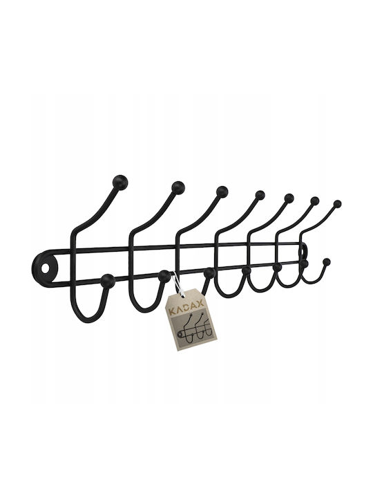 Kadax Wall-mounted Clothes Hanger Holder 3+7 Hooks
