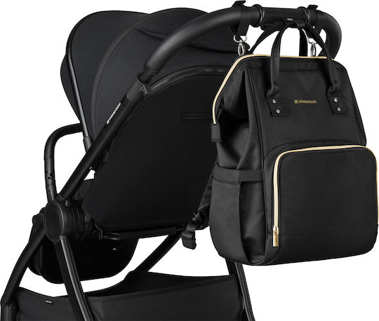 Kikka Boo Diaper Bag Siena Black & Gold
