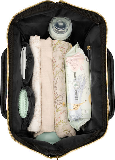 Kikka Boo Diaper Bag Siena Black & Gold