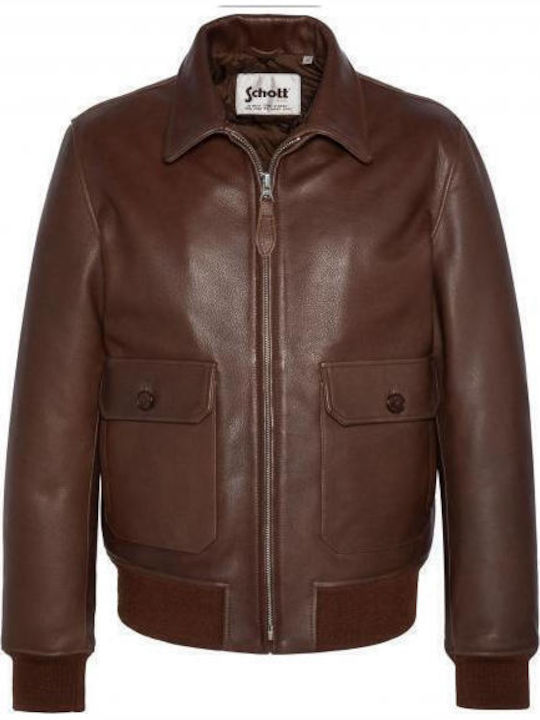 Lederjacke Jacke Braun