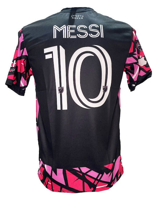 Ανδρική Εμφάνιση Ποδοσφαίρου Messi Inter Maiami Μαύρο Ροζ Φο΄ύξια Άσπρο 2023-11