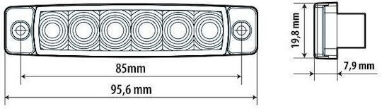 Lampa Truck Volume Lights 20pcs - Orange L9704.2