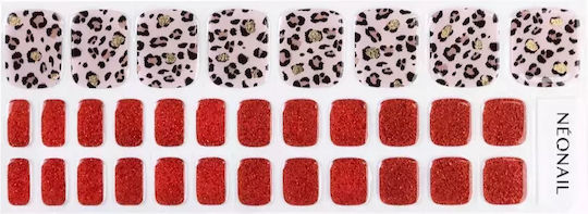 Autocolante pentru unghii Neonail Easy On Gel pentru degetele de la picioare, nuanța P01, cantitate 32 bucăți
