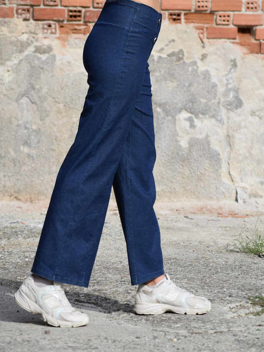 High Waist Women's Jean Trousers