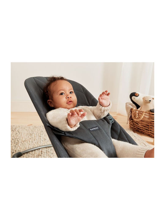 BabyBjorn Ръчен Релакс Бебе Bliss Woven Petal Quilt Антрацит за Дете до 13кг
