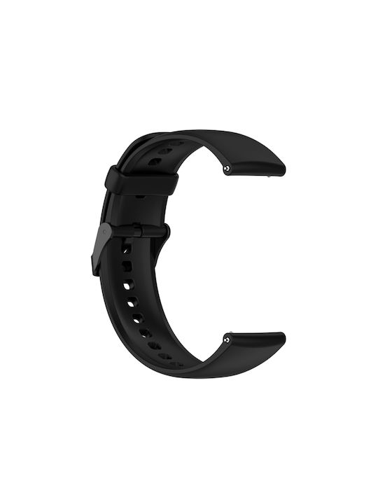 Huawei Watch 4 Watch 4 Pro Μονόχρωμο Λουράκι Ρολογιού Μαύρη Πόρπη Ανοξείδωτο Ατσάλι Σιλικόνη Μαύρο