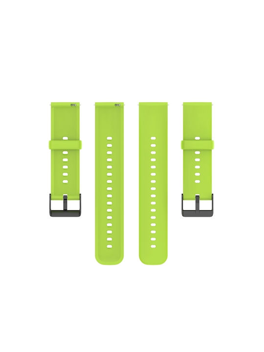 Huawei Watch 4 Watch 4 Pro Monochrome Watch Strap Black Buckle Stainless Steel Monochrome Silicone Lime Green