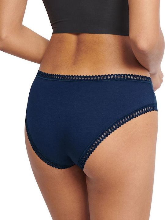 H Hipster Βαμβακερά Women's Boxer 3Pack with Lace Blue
