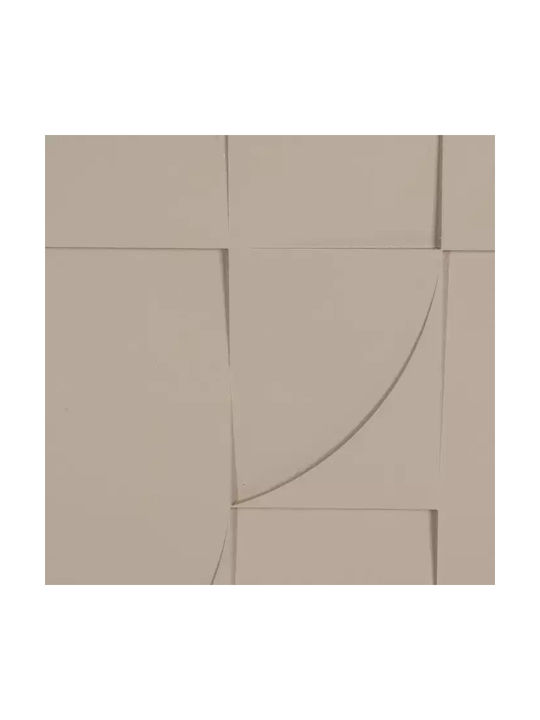 Διακοσμητικός Πίνακας Ανάγλυφος Μπεζ 80x3,5x80 Εκ
