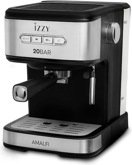 Izzy IZ-6004 Μηχανή Espresso 1000W Πίεσης 20bar Μαύρη
