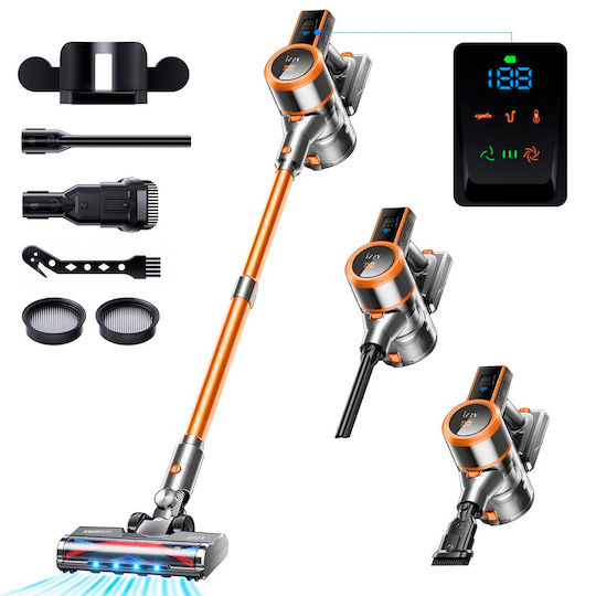 Izzy IZ-4007 Επαναφορτιζόμενη Σκούπα 2 σε 1 Stick & Χειρός 25.9V Πορτοκαλί