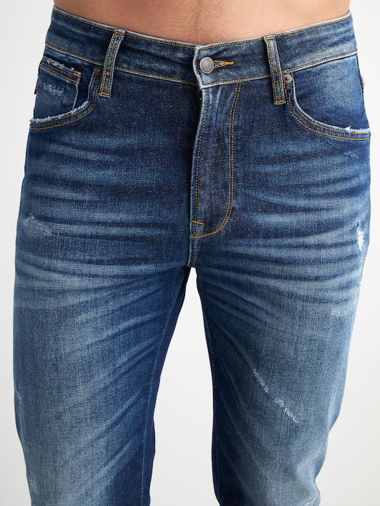 Sapphire Men's Elastic Jeans Pants with Slim Fit Sapphire