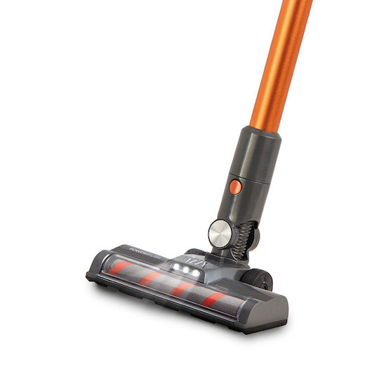 Izzy IZ-4007 Επαναφορτιζόμενη Σκούπα 2 σε 1 Stick & Χειρός 25.9V Πορτοκαλί