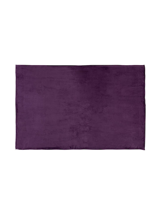 Atmosphera Κουβέρτα Fleece Καναπέ 130x180εκ. Purple