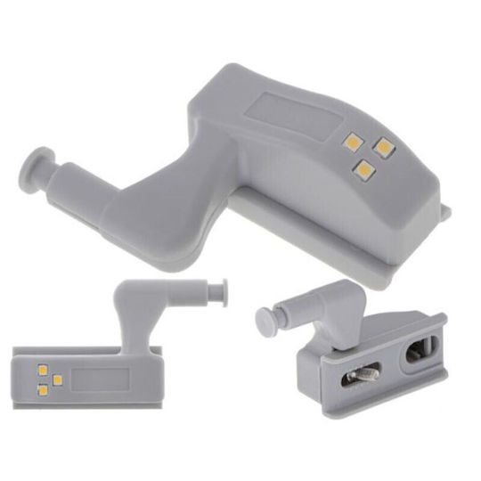 Set 35 Möbelschlösser LED-Beleuchtung Grau 7,5 x 4 x 2 cm