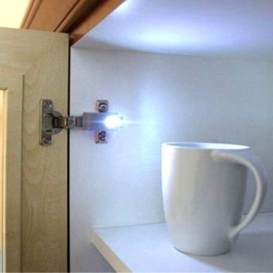 Set 35 Möbelschlösser LED-Beleuchtung Grau 7,5 x 4 x 2 cm