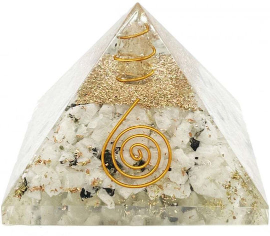 Orgonit-Pyramide Mondstein Heilsteine 7,5 cm