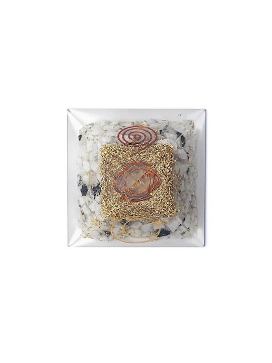 Πυραμίδα Οργονίτη Moonstone Healing Crystals Λίθους Φεγγαρόπετρας 7,5cm
