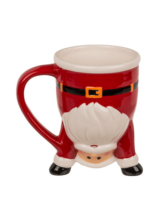 Out of the Blue Christmas Mug Ceramic Red