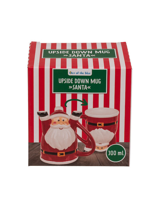 Out of the Blue Upside Down Santa Christmas Tableware Ornaments Ceramic Mug Santa Clauses 300ml