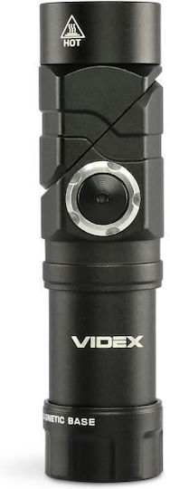 Videx Επαναφορτιζόμενος Φακός LED IP68 με Μέγιστη Φωτεινότητα 600lm