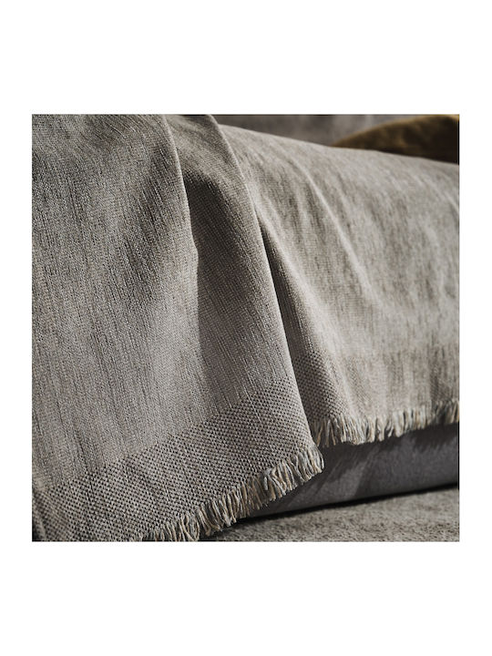 Gofis Home Three-Seater Sofa Throw Valkyrie 180x310cm Cloud Grey 234/01