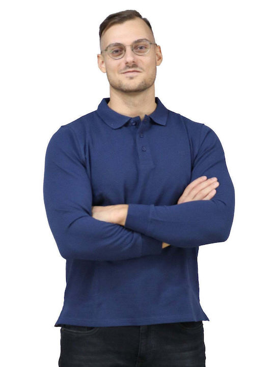 Polo Bluză cu mânecă lungă Navy Blue