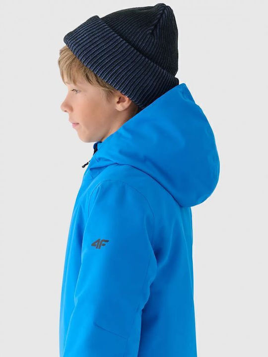 Kids' Sports Jacket with Hood Blue