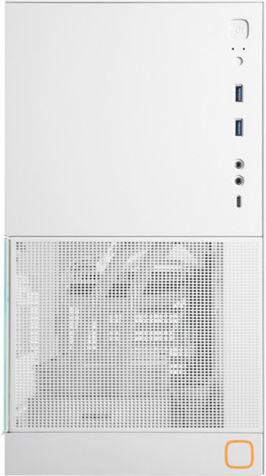 Geometric Future M4 Gaming Midi-Turm Computergehäuse mit Seitenfenster Lancelot Weiß